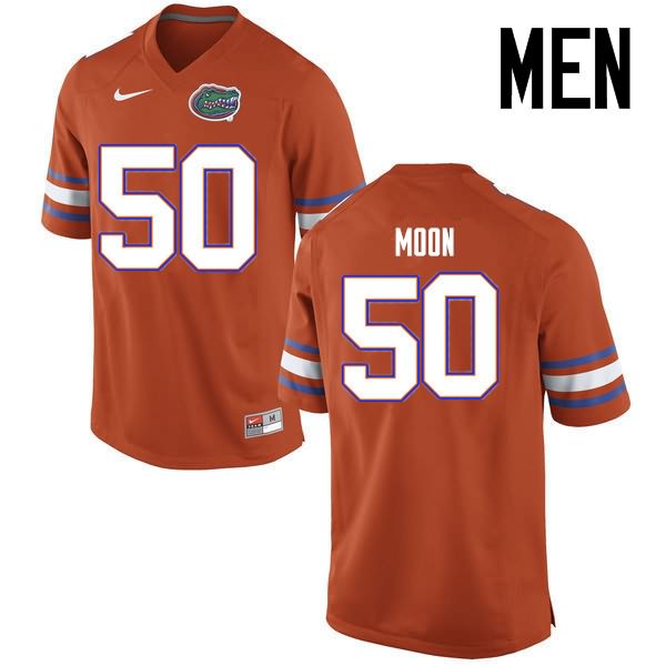 Men's NCAA Florida Gators Jeremiah Moon #50 Stitched Authentic Nike Orange College Football Jersey OVV3165UY